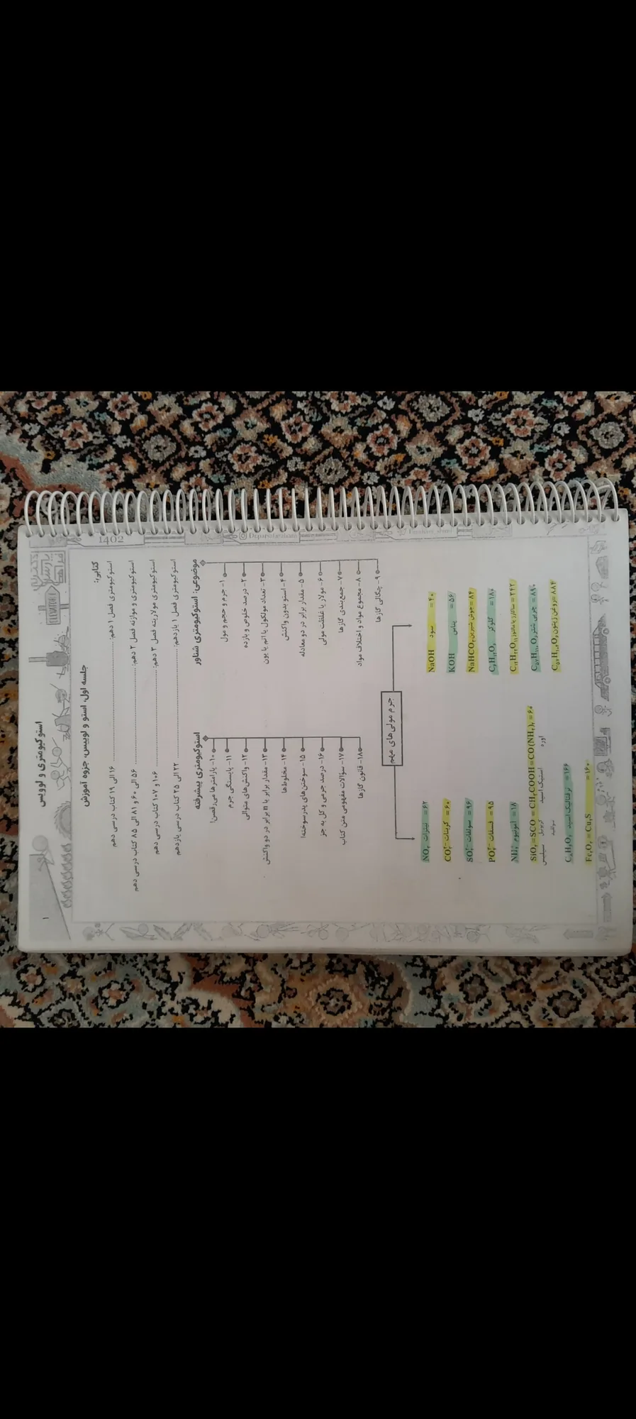 جزوه سالیانه و جمع بندی شیمی فراهانی — تصویر 2