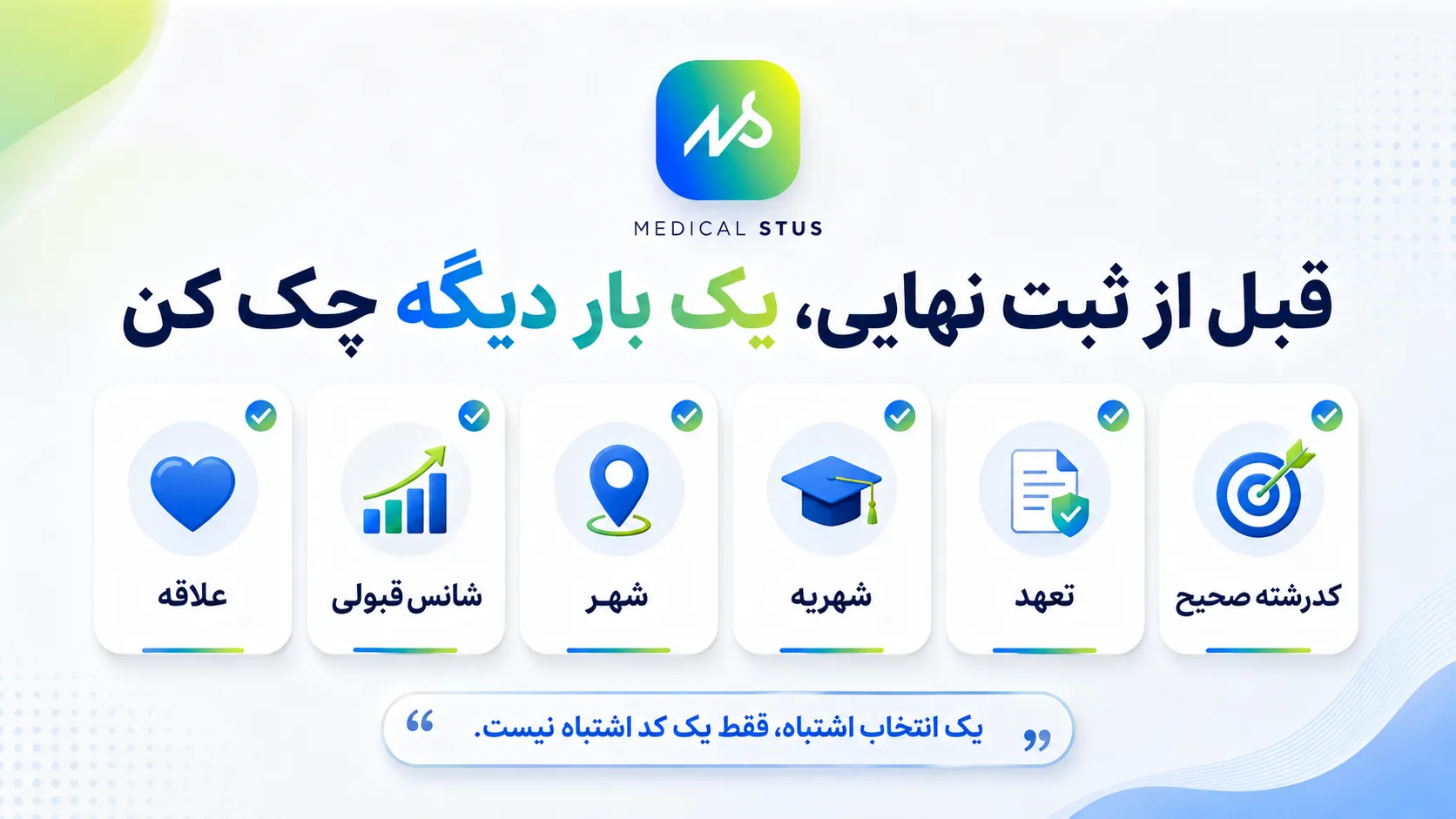 ثبت نهایی انتخاب رشته