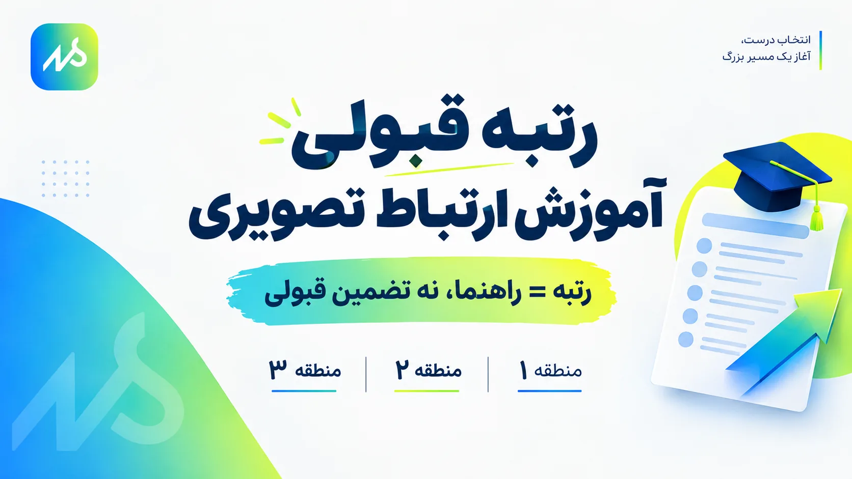 رتبه قبولی آموزش ارتباط تصویری