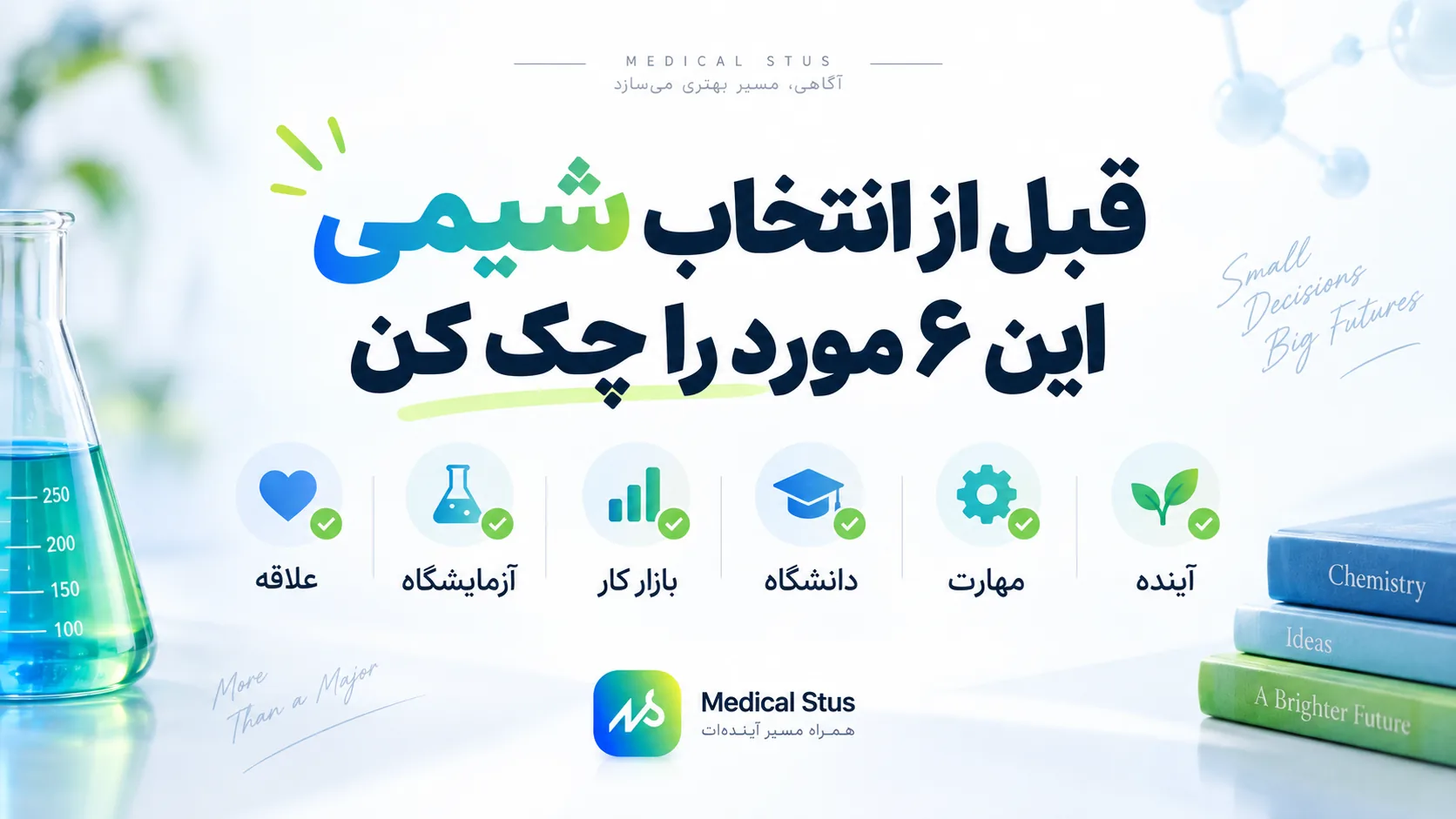 چک لیست نهایی انتخاب رشته شیمی