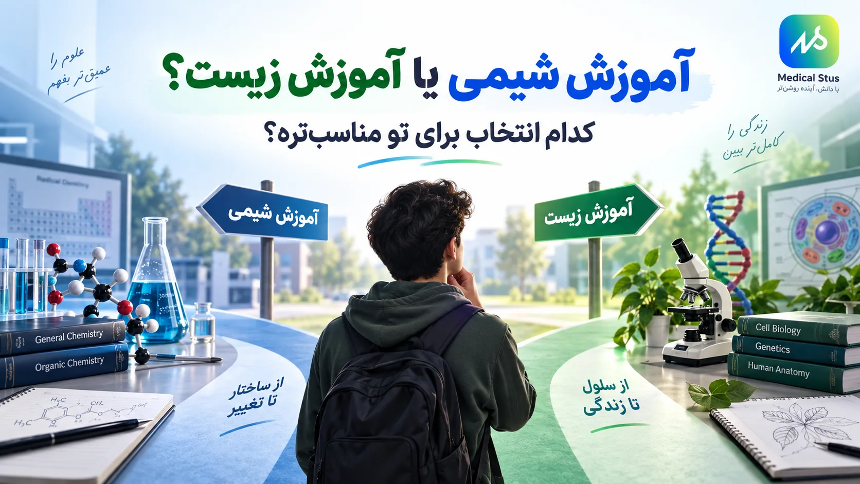 مقایسه رشته های مشابه آموزش شیمی