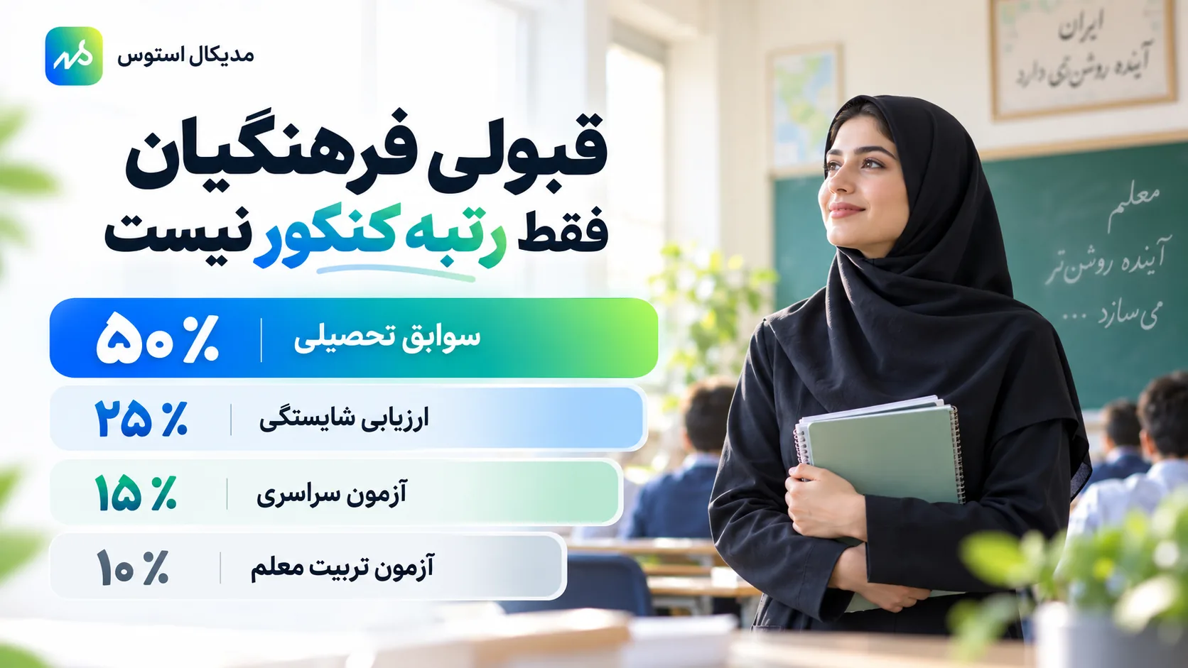 قبولی فرهنگیان تابع چه چیزی است؟