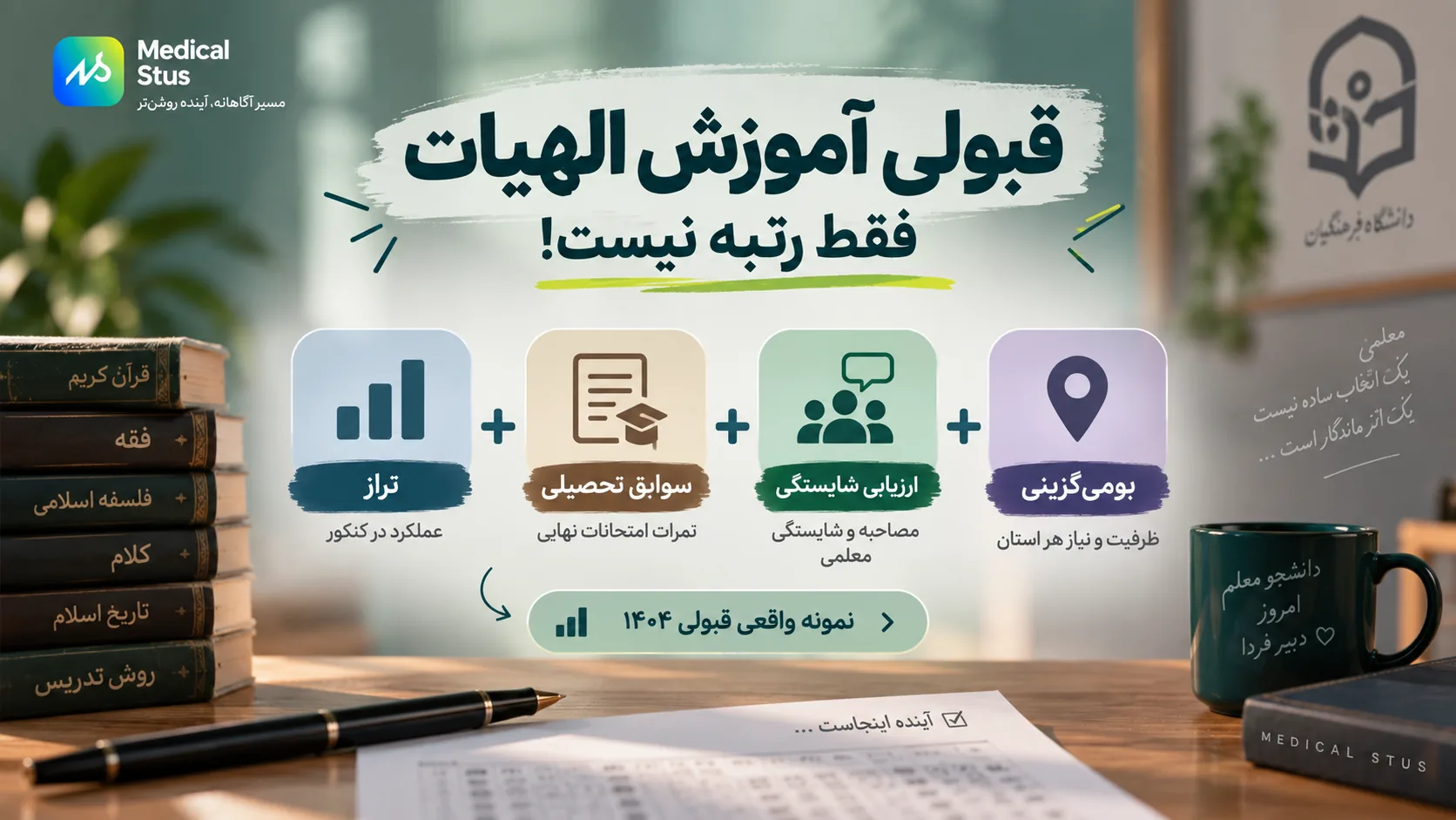 تراز قبولی رشته آموزش الهیات