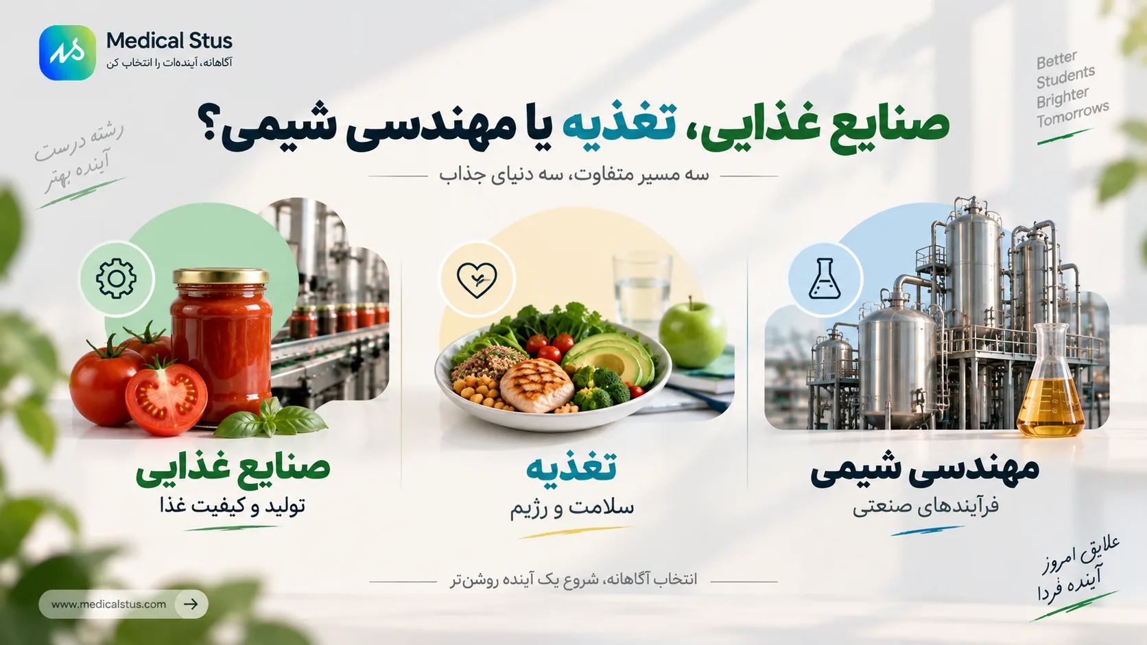 مقایسه مهندسی صنایع غذایی با دیگر رشته ها
