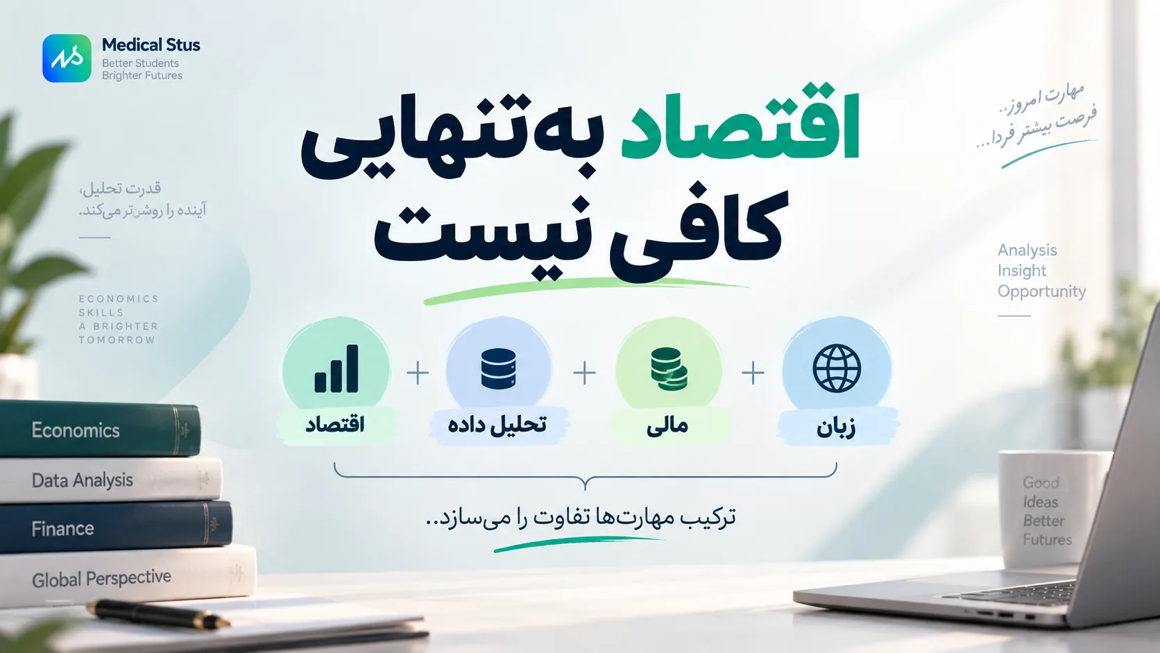 اقتصاد به تنهایی برای کسب درآمد کافی نیست.