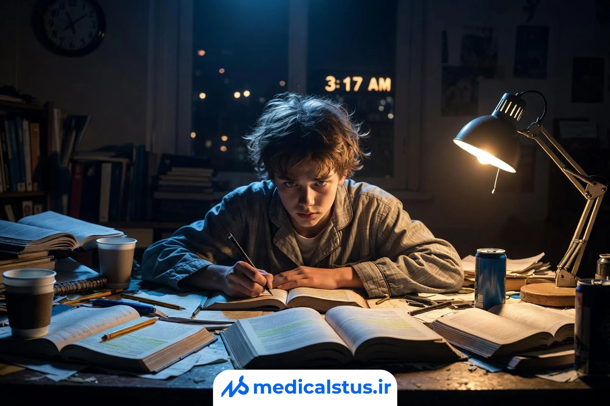 چرا دانش‌آموزان شب امتحان بیدار می‌مانند؟