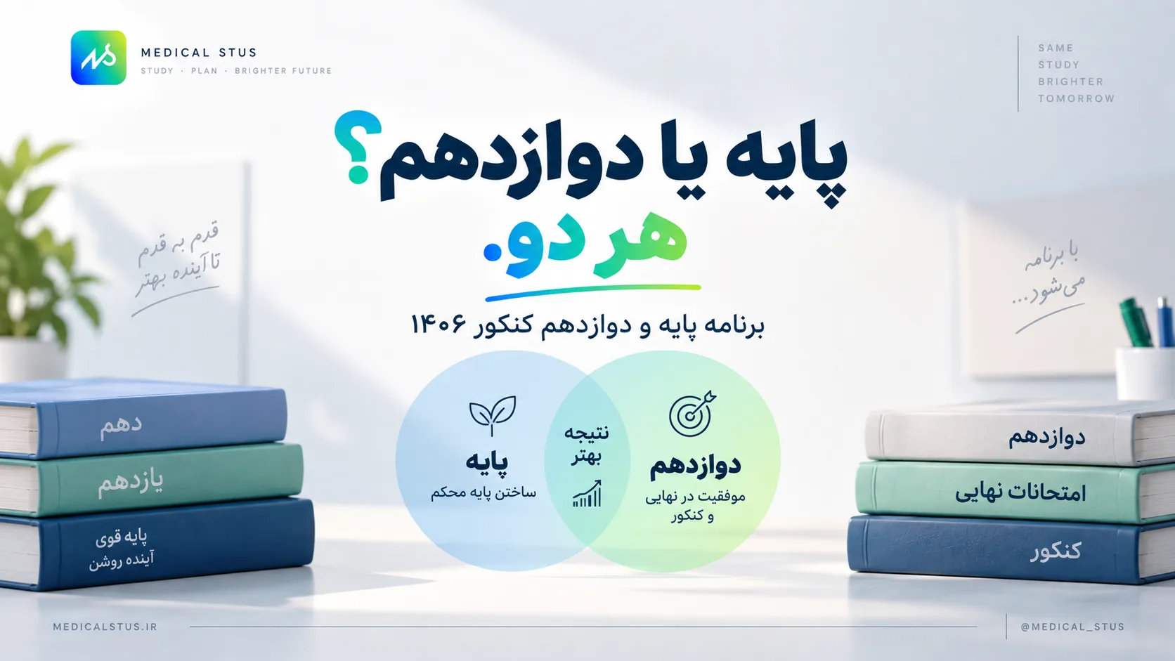 برنامه پایه و دوازدهم کنکور از مهر