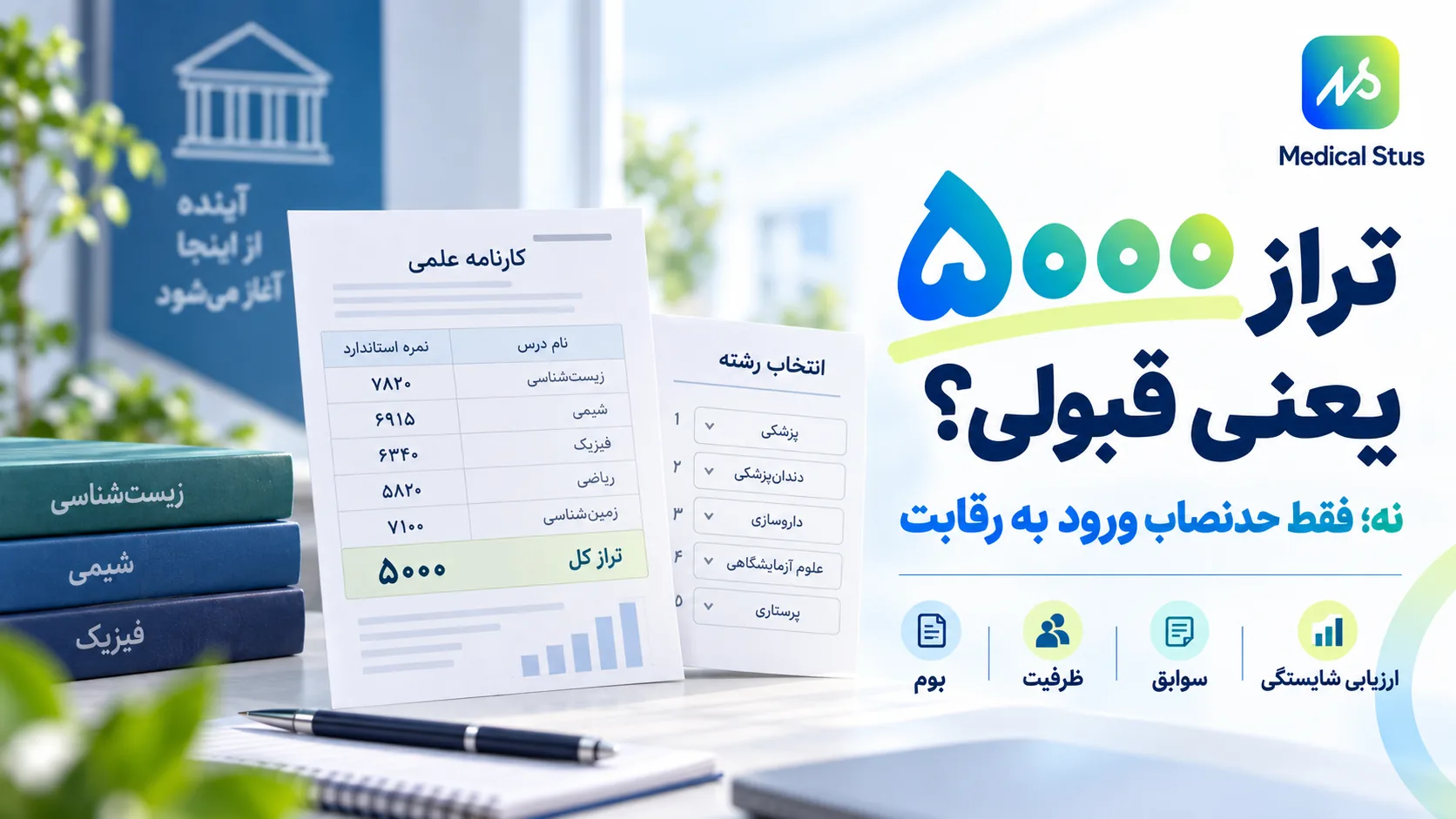تراز قبولی رشته آموزش علوم تجربی