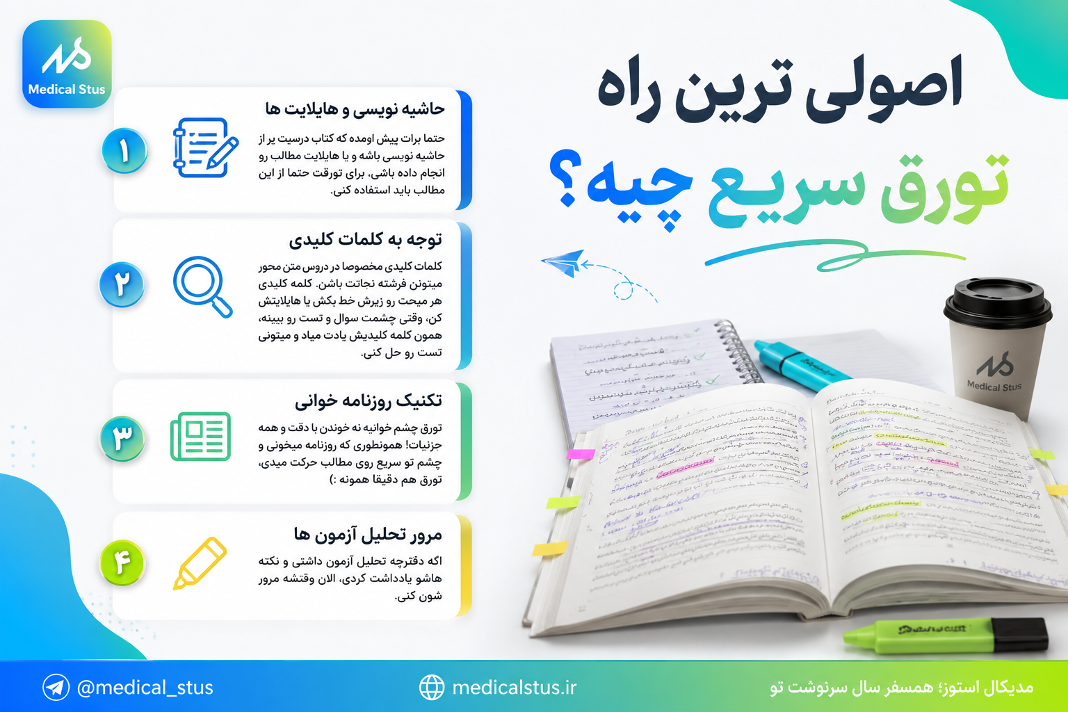 روش های تورق سریع کنکور