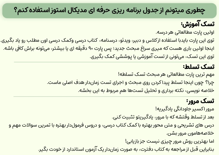 استفاده از برنامه تسک محور