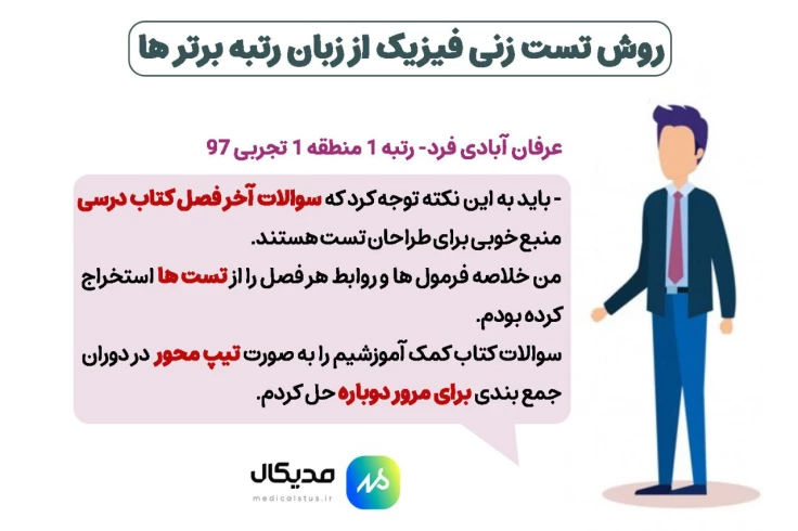 روش تست‌زنی فیزیک رتبه‌ های برتر