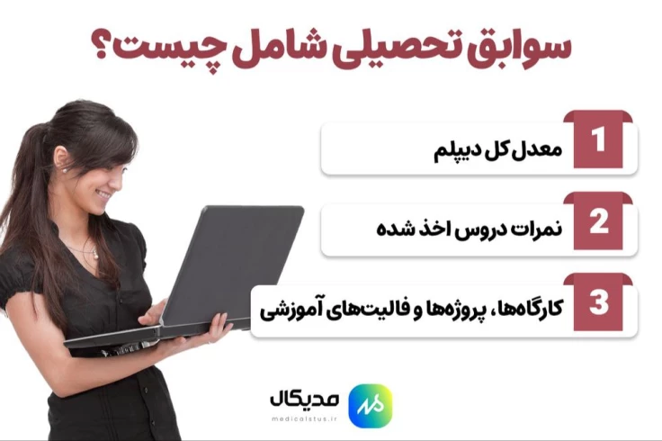 سوابق تحصیلی شامل چیست؟