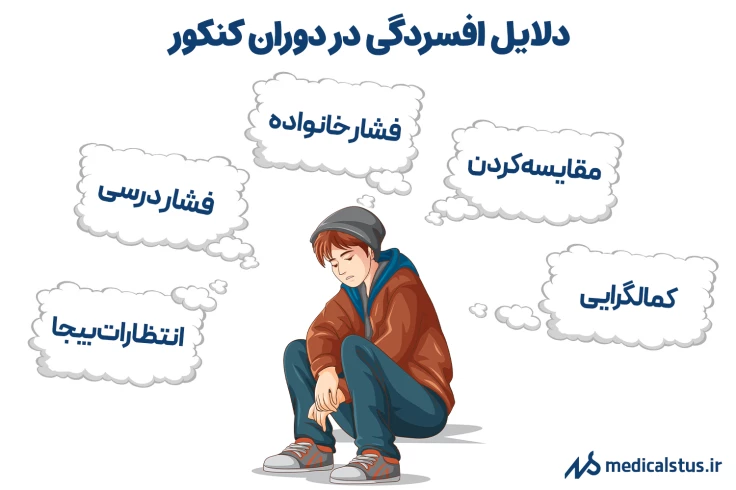 دلایل افسردگی در دوران کنکور