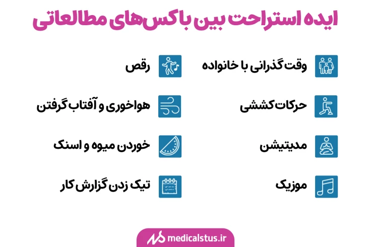 ایده استراحت هنگام مطالعه